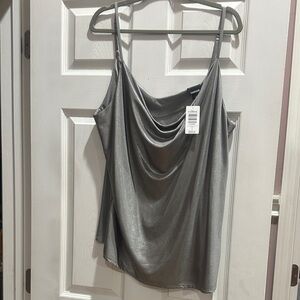 Torrid Shimmering Silver Camisole Top